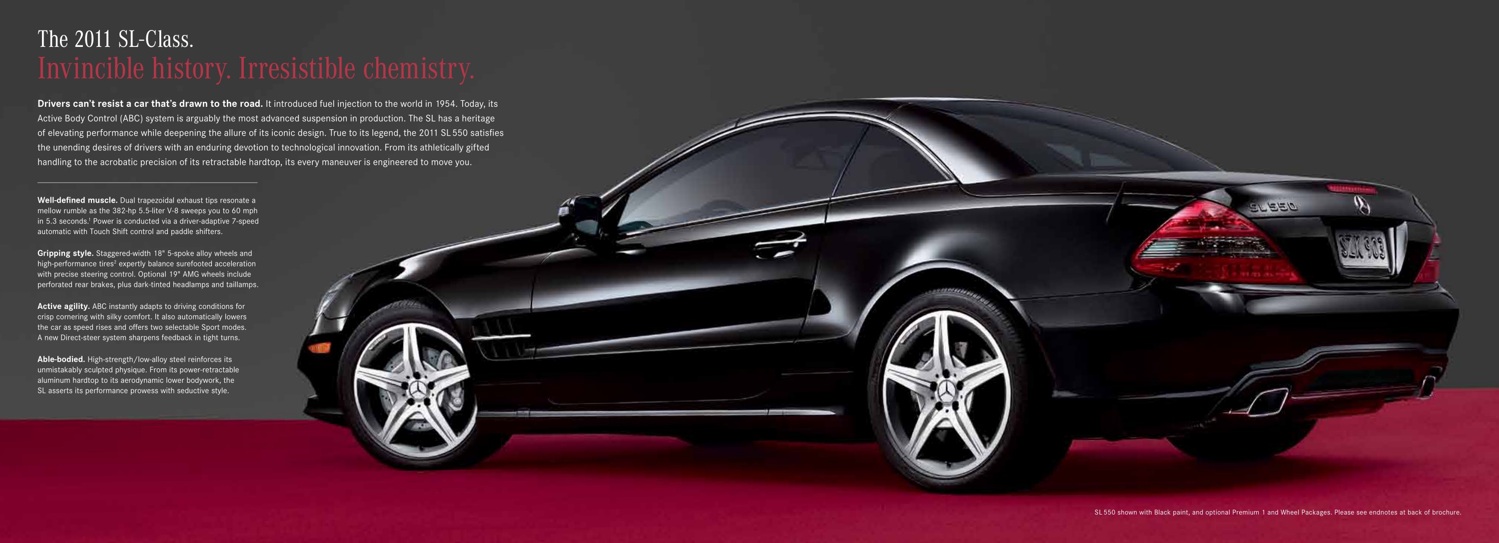2011 Mercedes-Benz SL Brochure Page 1